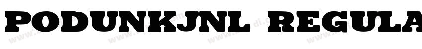 PodunkJNL Regular字体转换